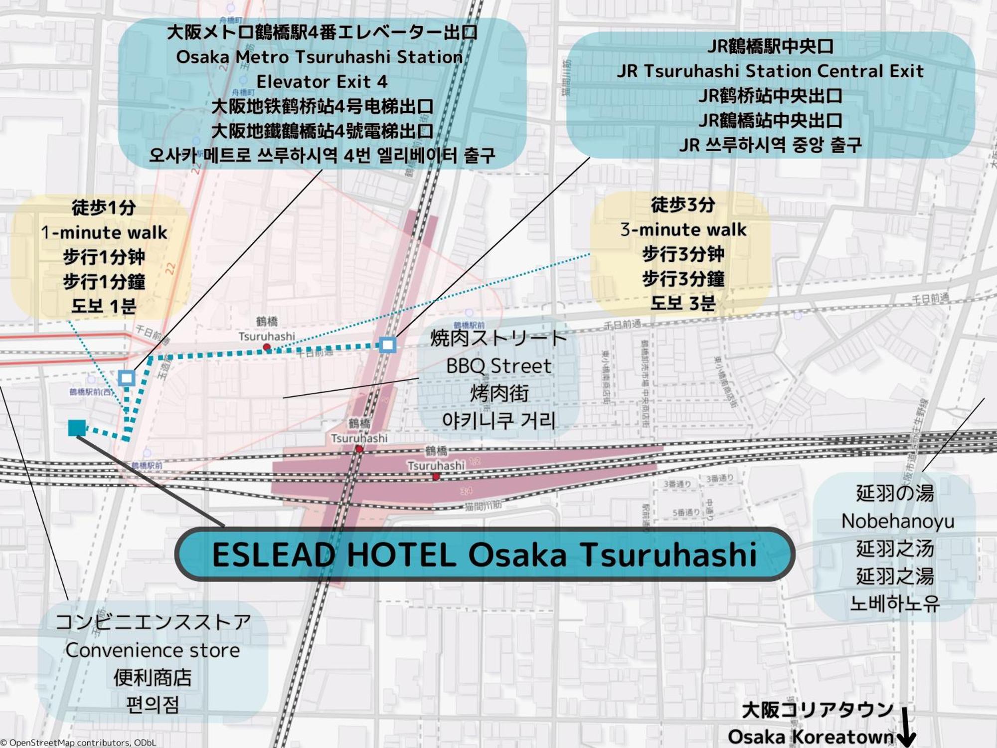 エスリードホテル大阪鶴橋 エクステリア 写真